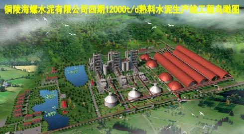 安徽铜陵海螺水泥有限91暗网四期12,000t/d水泥熟料生产线